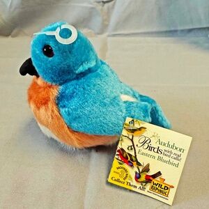 SINGING BIRD, PLAYS REAL BIRD CALLS, EASTERN BLUEBIRD, 6 L x 4 ½ W x 4 ¾ H INCH